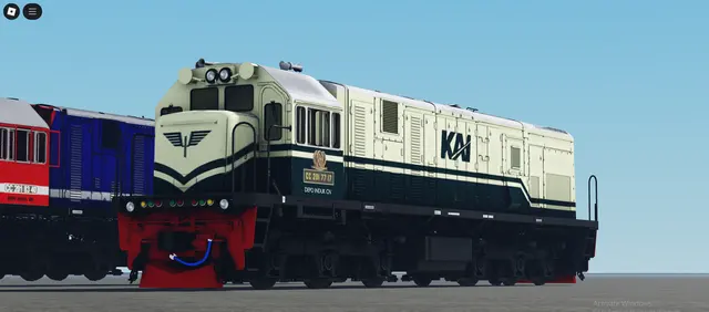 CC 201, GE U18C: In Roblox (Roblox train model by Meshly)