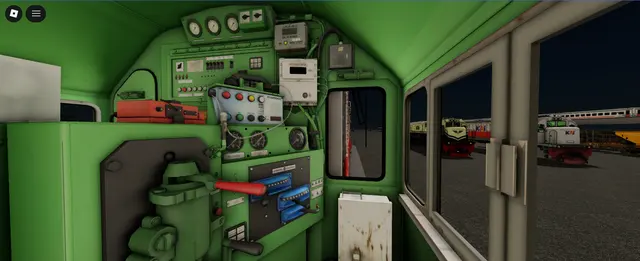 CC 201, GE U18C: Cab / saloon (Roblox train model by Meshly)