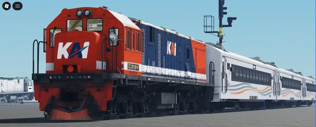 CC 201, GE U18C: In Roblox (Roblox train model by Meshly)