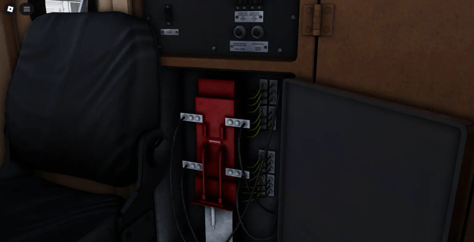 CC 206, GE CM20EMP: Cab / saloon (Roblox train model by Meshly)