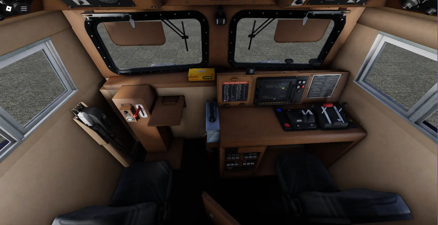 CC 206, GE CM20EMP: Cab / saloon (Roblox train model by Meshly)