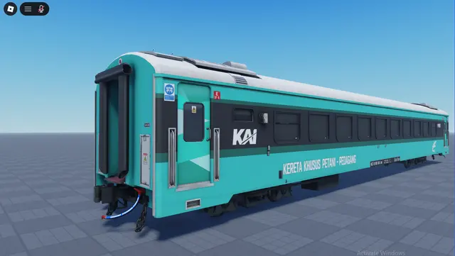 Passenger coaches, Coach consist: In Roblox (Roblox train model by Meshly)