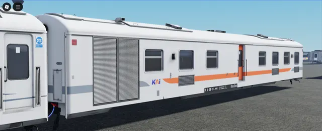 Passenger coaches, Coach consist: In Roblox (Roblox train model by Meshly)