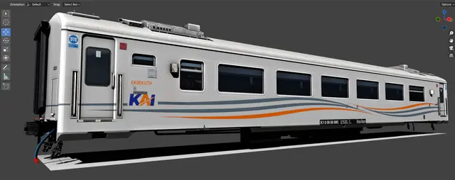 Passenger coaches, Coach consist: In Roblox (Roblox train model by Meshly)