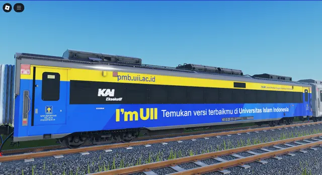 Passenger coaches, Coach consist: In Roblox (Roblox train model by Meshly)