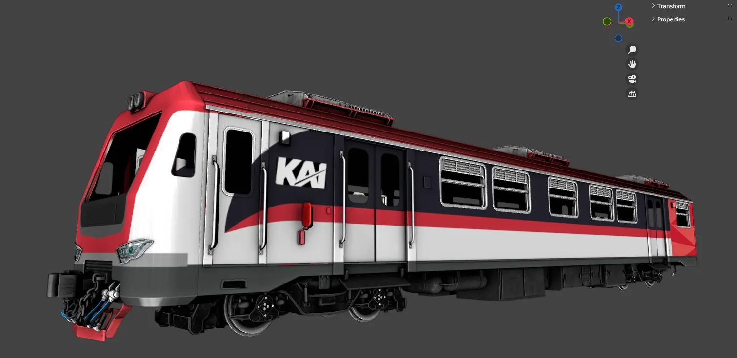 KRD Feeder YIA, Diesel multiple unit: Blender (Roblox train model by Meshly)