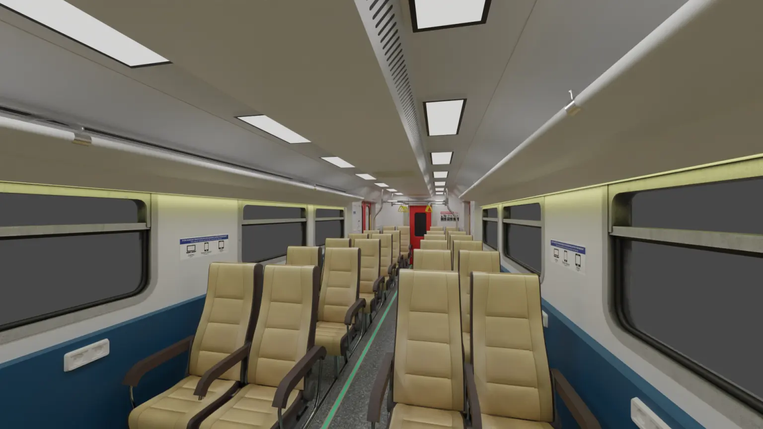 KRD Feeder YIA, Diesel multiple unit: Cab / saloon (Roblox train model by Meshly)