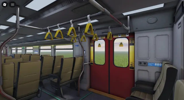 KRD Feeder YIA, Diesel multiple unit: Cab / saloon (Roblox train model by Meshly)