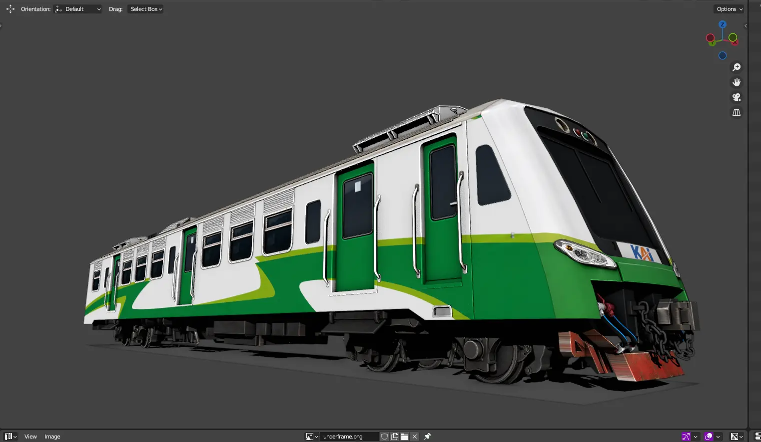 KRD Jenggolo, Diesel multiple unit: Blender (Roblox train model by Meshly)