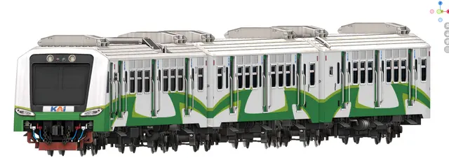 KRD Jenggolo, Diesel multiple unit: Blender (Roblox train model by Meshly)