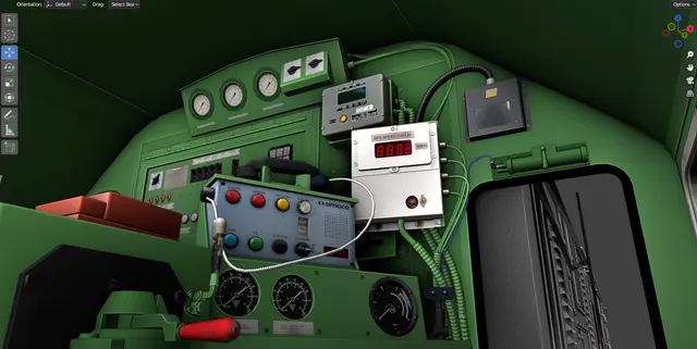 CC 201, GE U18C: Cab / saloon (Roblox train model by Meshly)