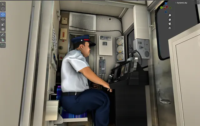 EMU 8500 Series, Electric multiple unit: Cab / saloon (Roblox train model by Meshly)