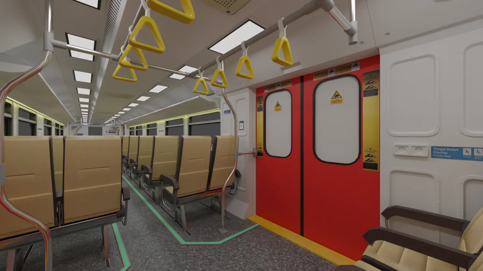 KRD Feeder YIA, Diesel multiple unit: Cab / saloon (Roblox train model by Meshly)